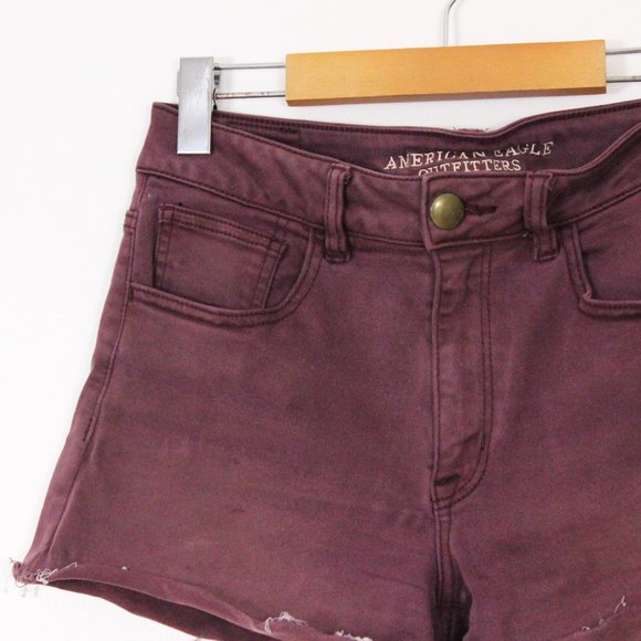 *American Eagle Outfitters Super Stretch Mauve Shorts - Picture 3 of 4